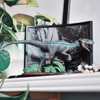 Imagen del producto Jurassic Park - Figura Diorama Velociraptor Blue