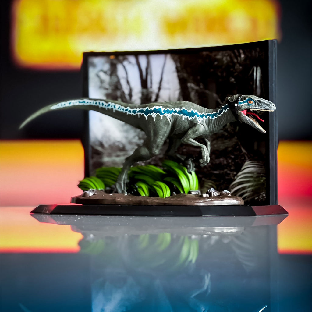 Imagen del producto Jurassic Park - Figura Diorama Velociraptor Blue
