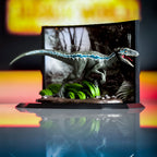Imagen del producto Jurassic Park - Figura Diorama Velociraptor Blue