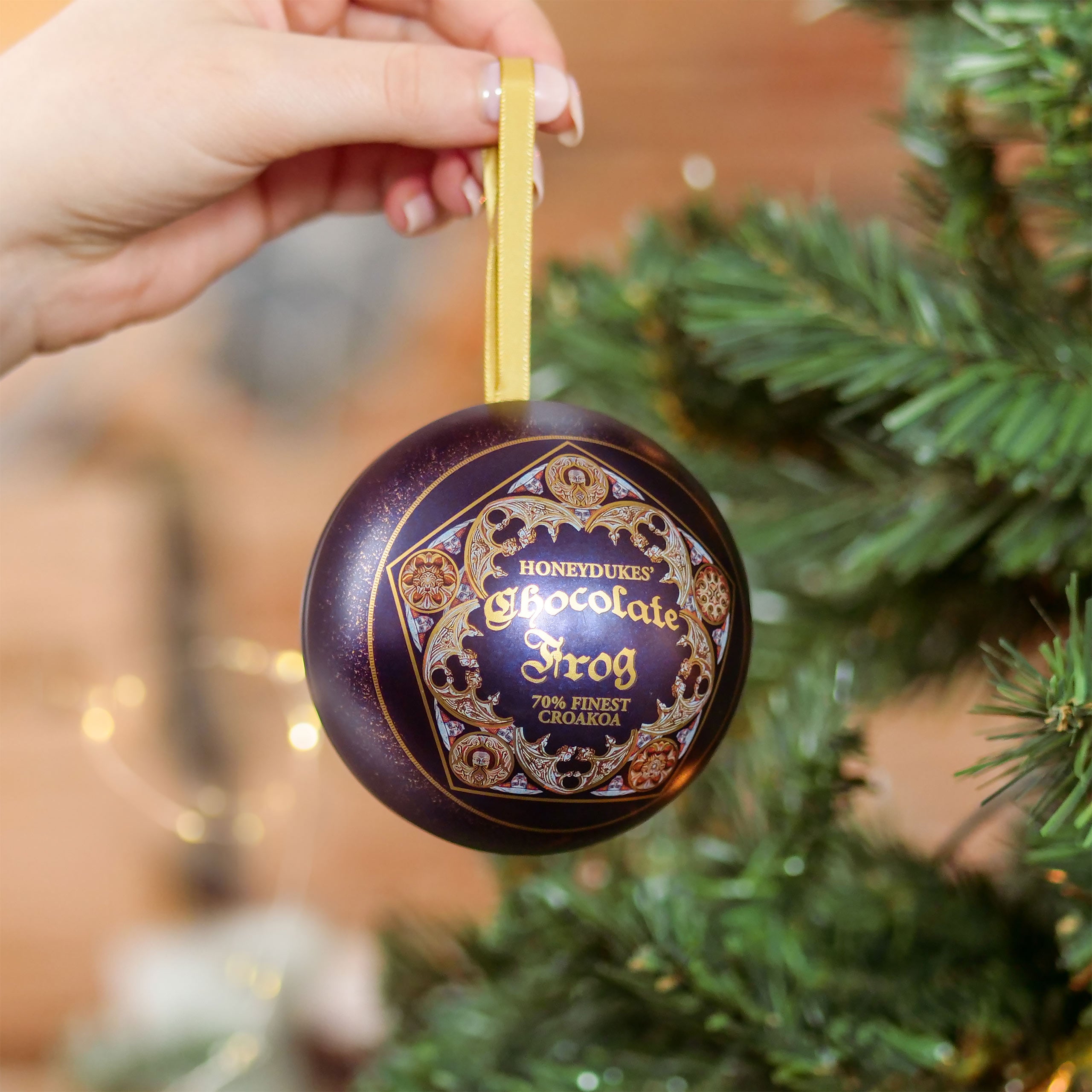 Imagen del producto Harry Potter - Bola de Navidad de Rana de Chocolate con Pins