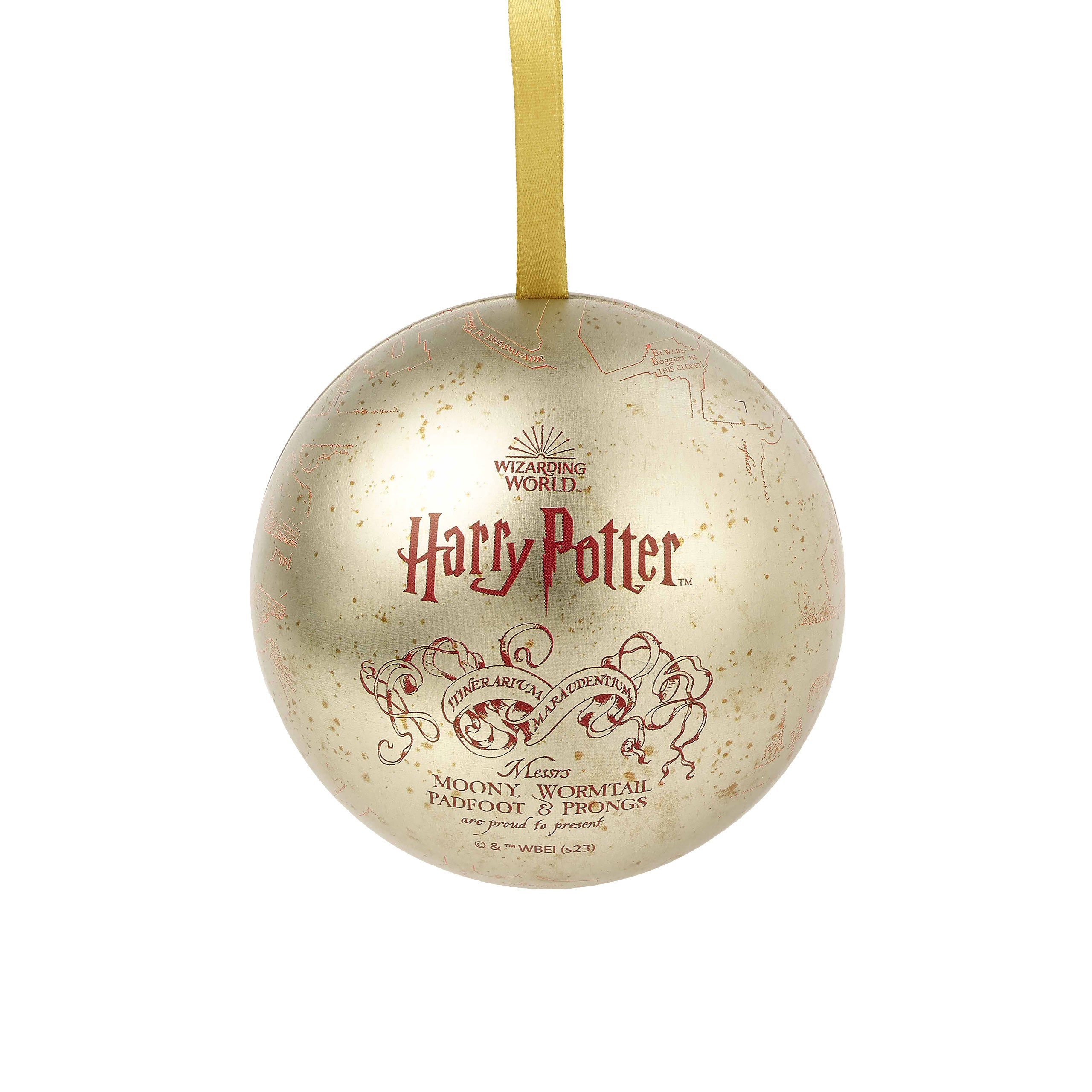 Imagen del producto Harry Potter - Bola de Navidad del Mapa del Merodeador con Pin