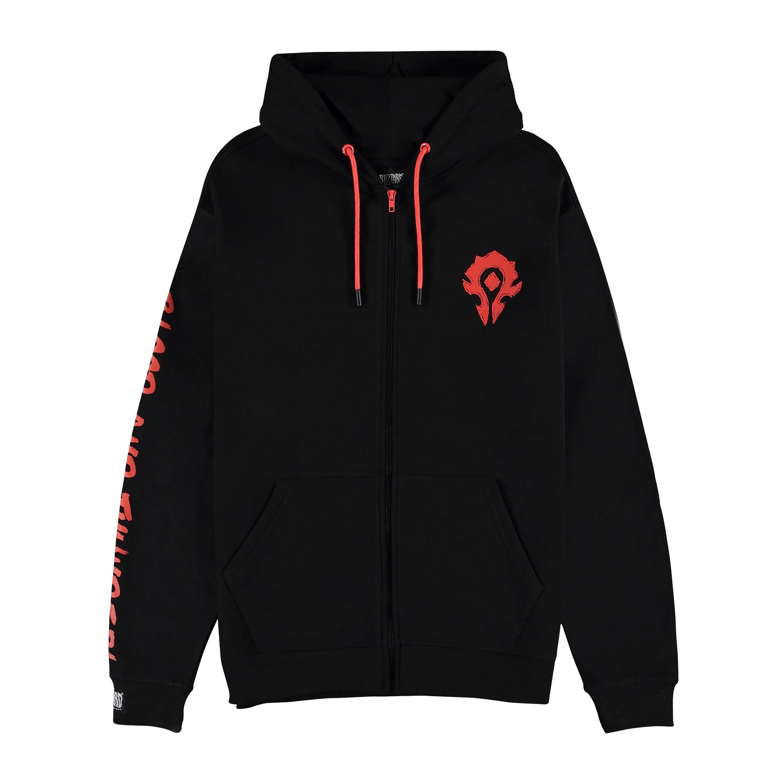 Imagen del producto World of Warcraft - Blood & Thunder Chaqueta con capucha negra con logo de la Horda