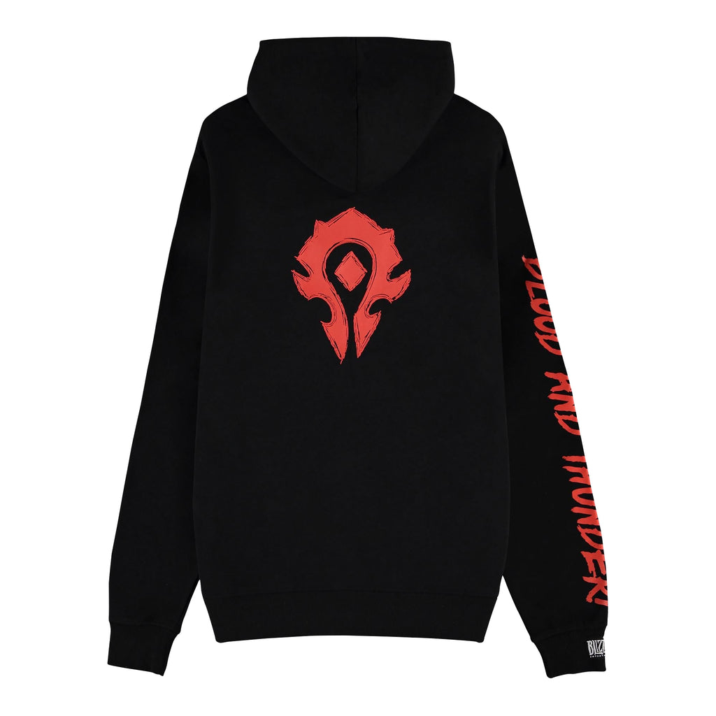 Imagen del producto World of Warcraft - Blood & Thunder Chaqueta con capucha negra con logo de la Horda