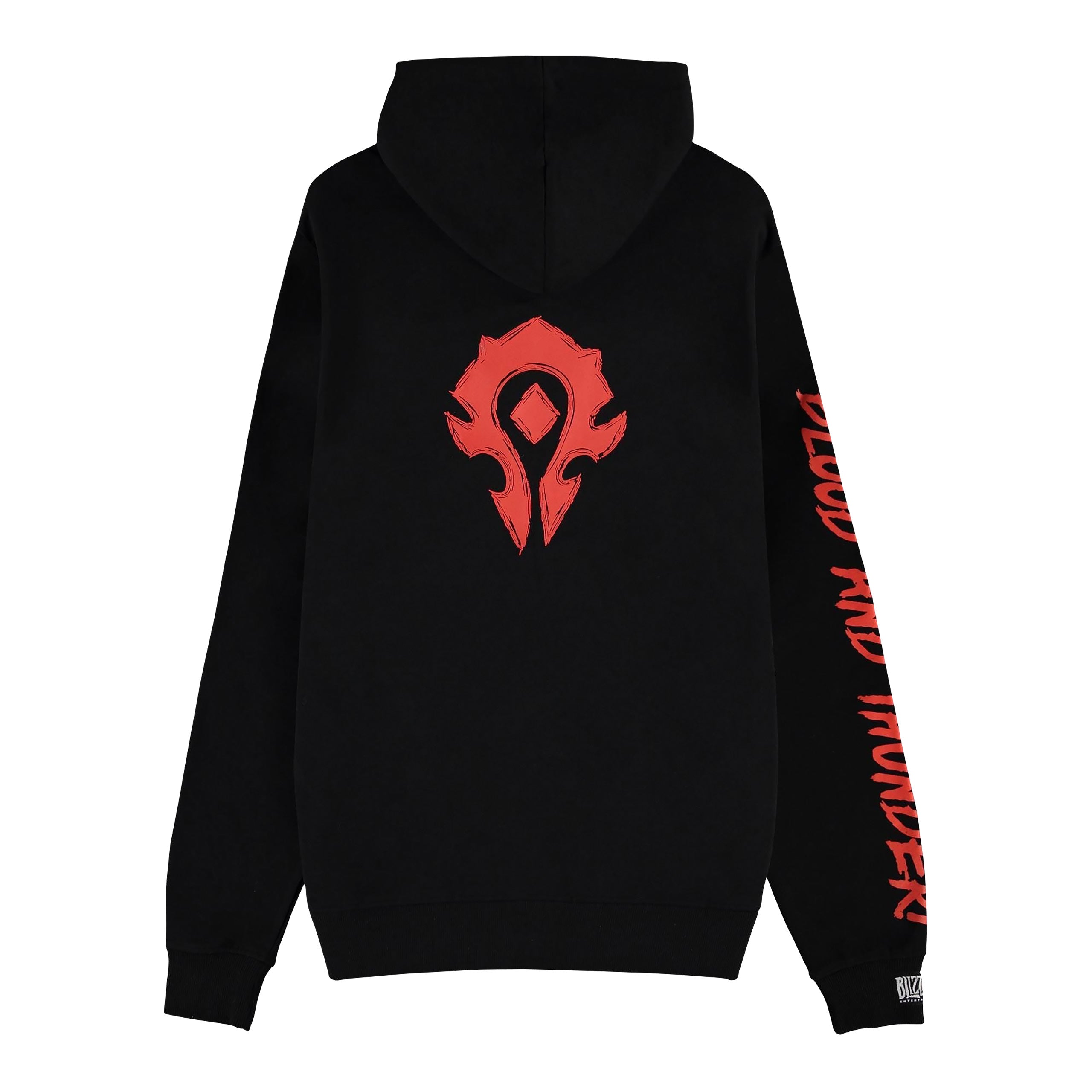 Imagen del producto World of Warcraft - Blood & Thunder Chaqueta con capucha negra con logo de la Horda