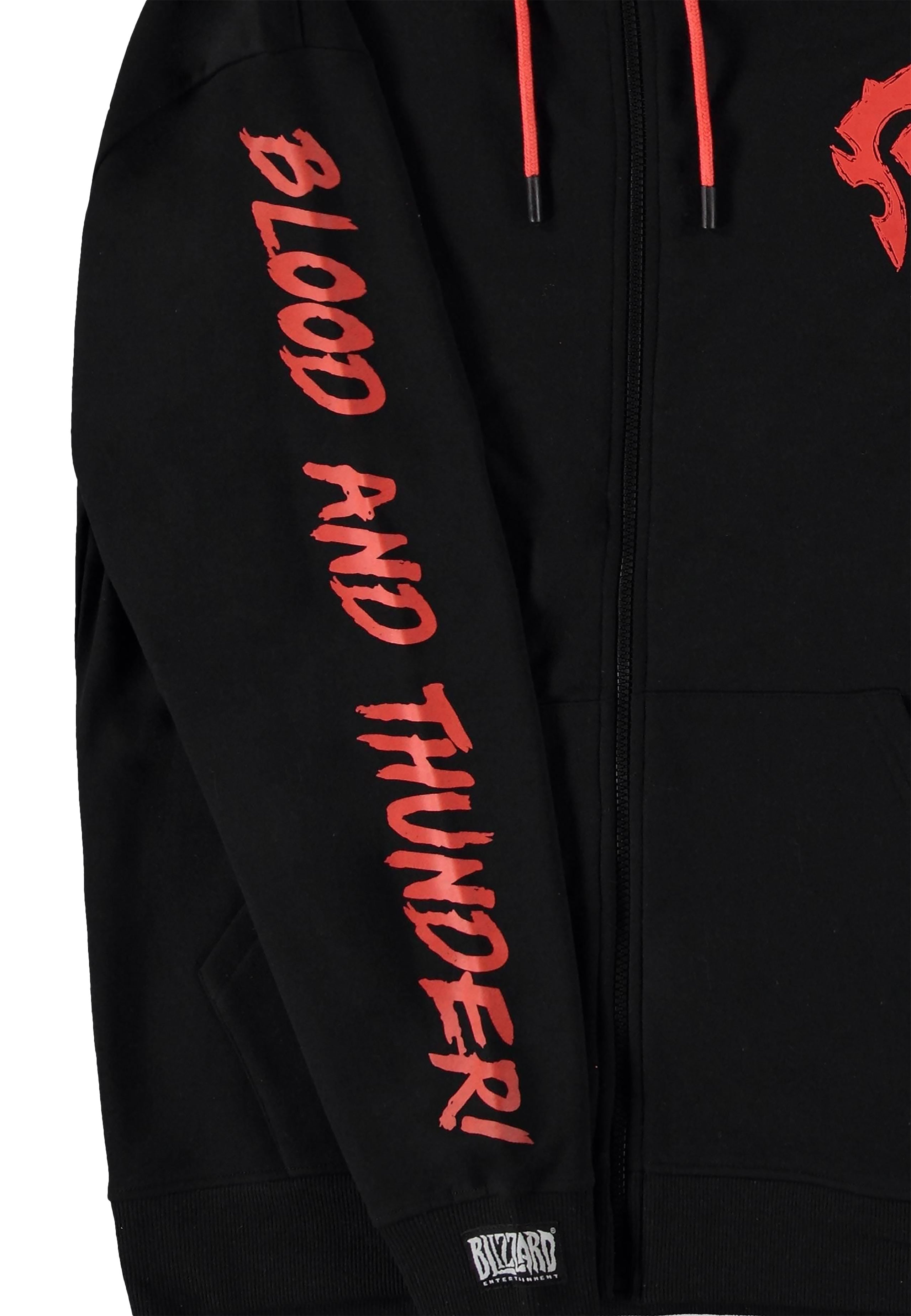 Imagen del producto World of Warcraft - Blood & Thunder Chaqueta con capucha negra con logo de la Horda