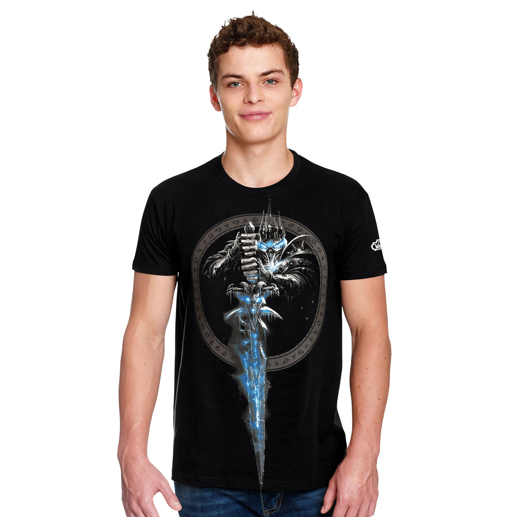 Imagen del producto World of Warcraft - Camiseta negra con espada Frostmourne de Lich King