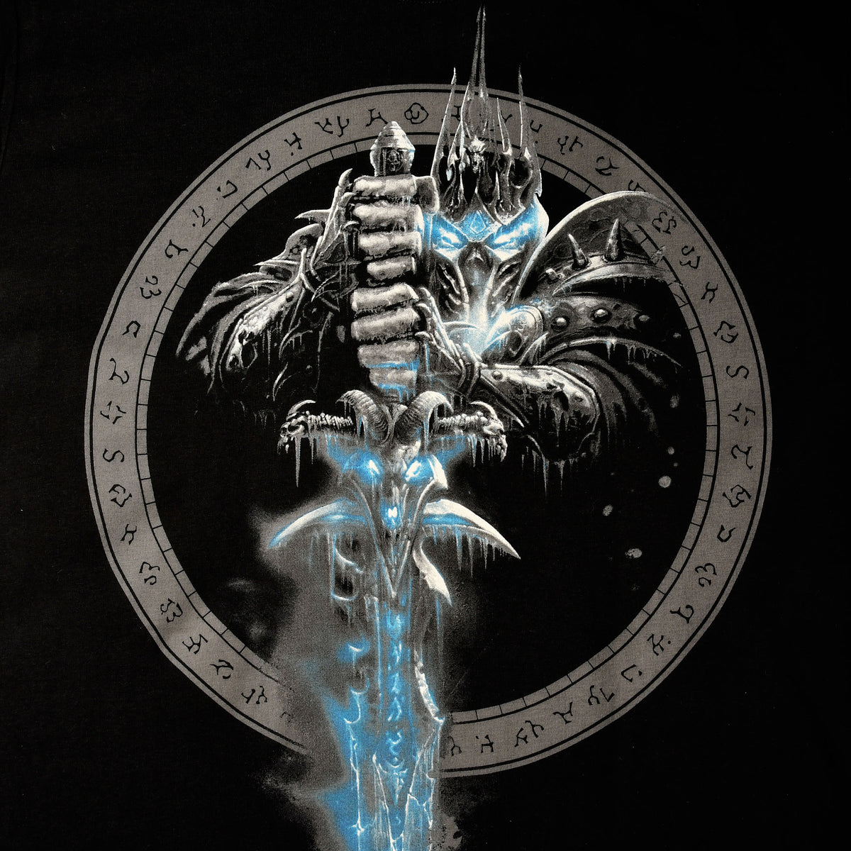 Imagen del producto World of Warcraft - Camiseta negra con espada Frostmourne de Lich King