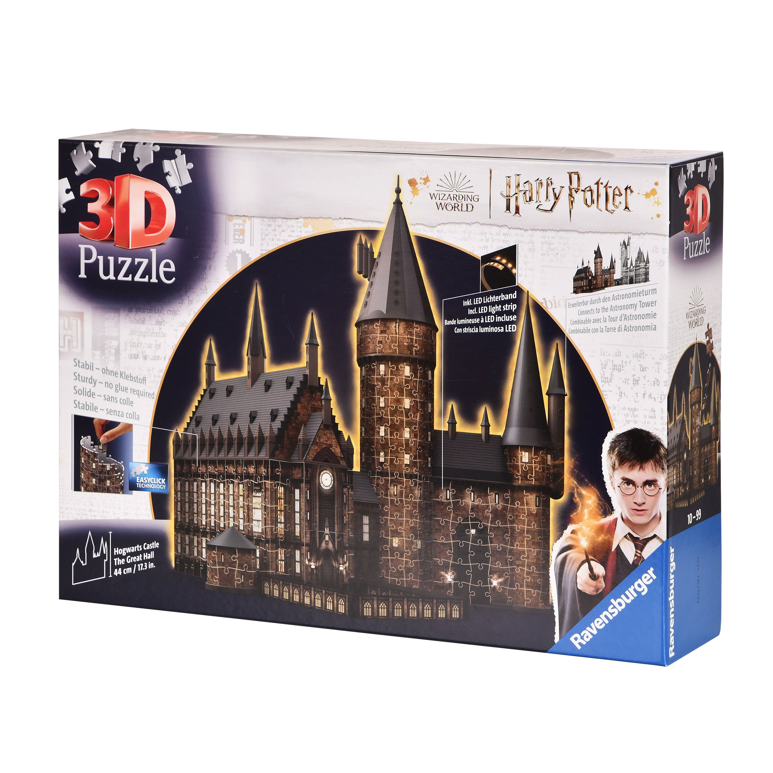 Imagen del producto Hogwarts Castle La Gran Sala Puzzle 3D con iluminación - Harry Potter