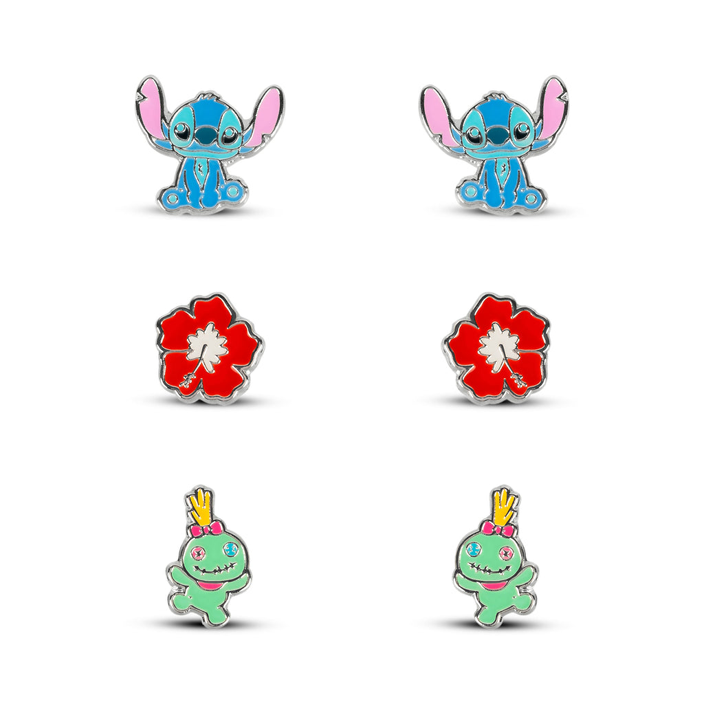 Imagen del producto Lilo & Stitch - Set de 3 pendientes en caja de regalo