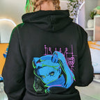 Imagen del producto Cyberpunk Edgerunners - Sudadera con capucha negra Rebecca Neon