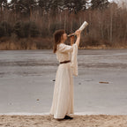 Imagen del producto Vestido medieval Begina beige