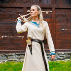 Imagen del producto Vestido Vikingo Lagertha beige-azul