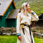 Imagen del producto Vestido Vikingo Lagertha beige-azul