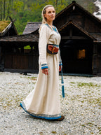 Imagen del producto Vestido Vikingo Lagertha beige-azul