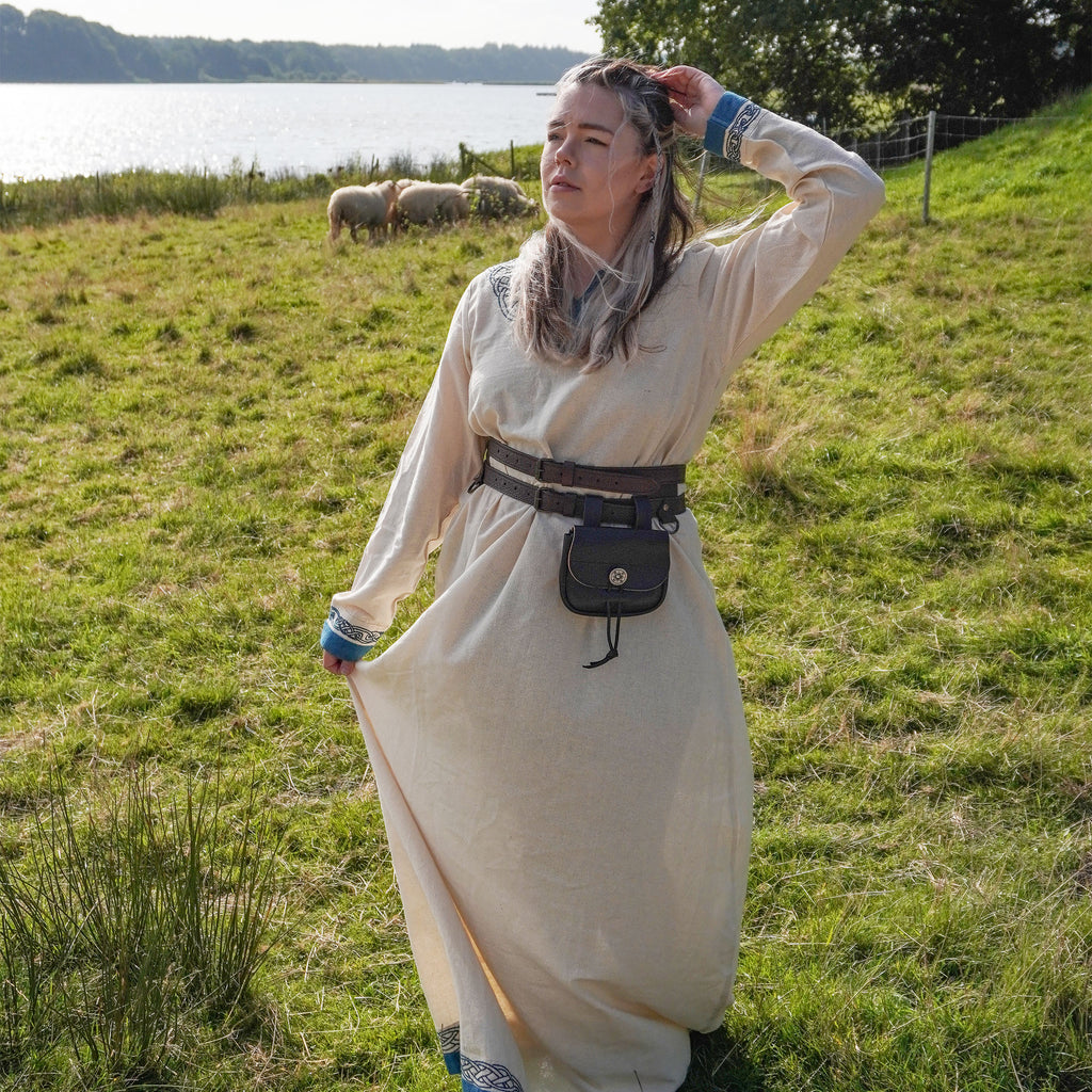 Imagen del producto Vestido Vikingo Lagertha beige-azul
