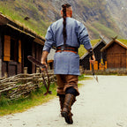 Imagen del producto Túnica vikinga Torsten azul-gris
