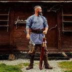 Imagen del producto Túnica vikinga Torsten azul-gris