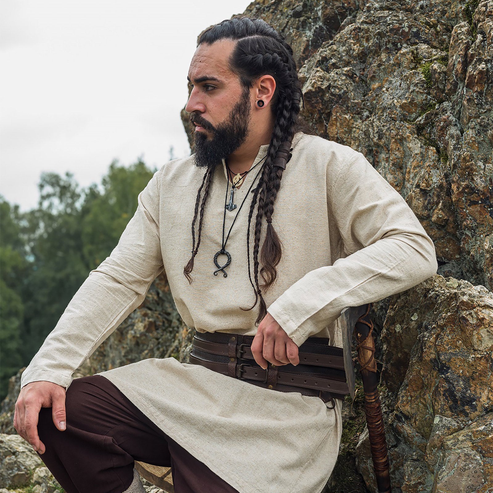 Imagen del producto Túnica medieval Ragnar beige