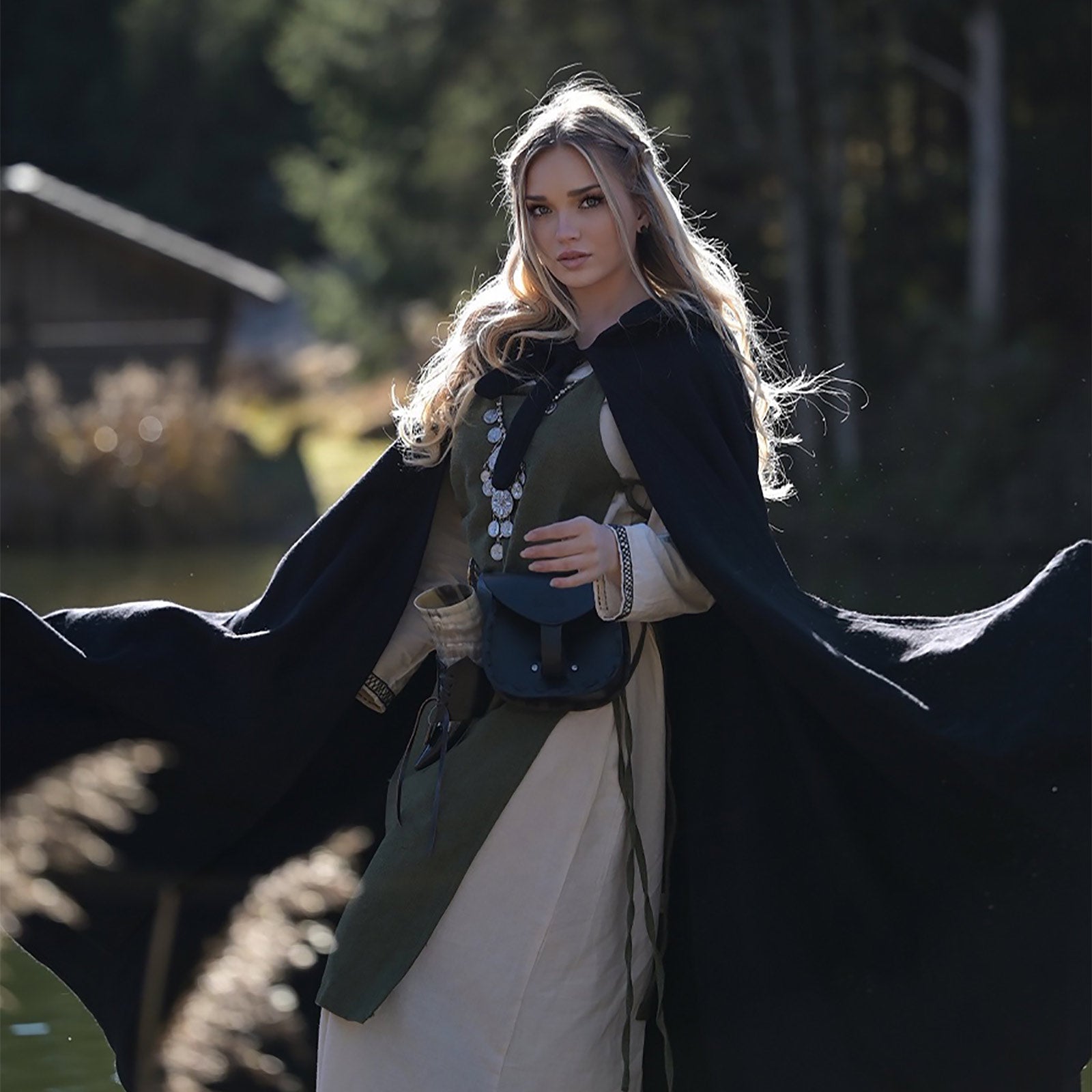Imagen del producto Vestido medieval Aleiga verde