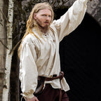 Imagen del producto Camisa medieval con cordones Julius beige