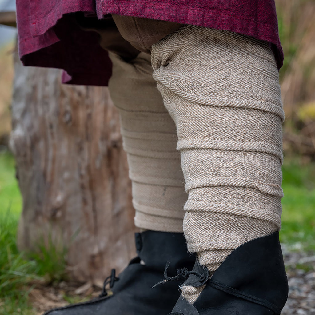 Imagen del producto Envolturas medievales para la pantorrilla Jannik beige