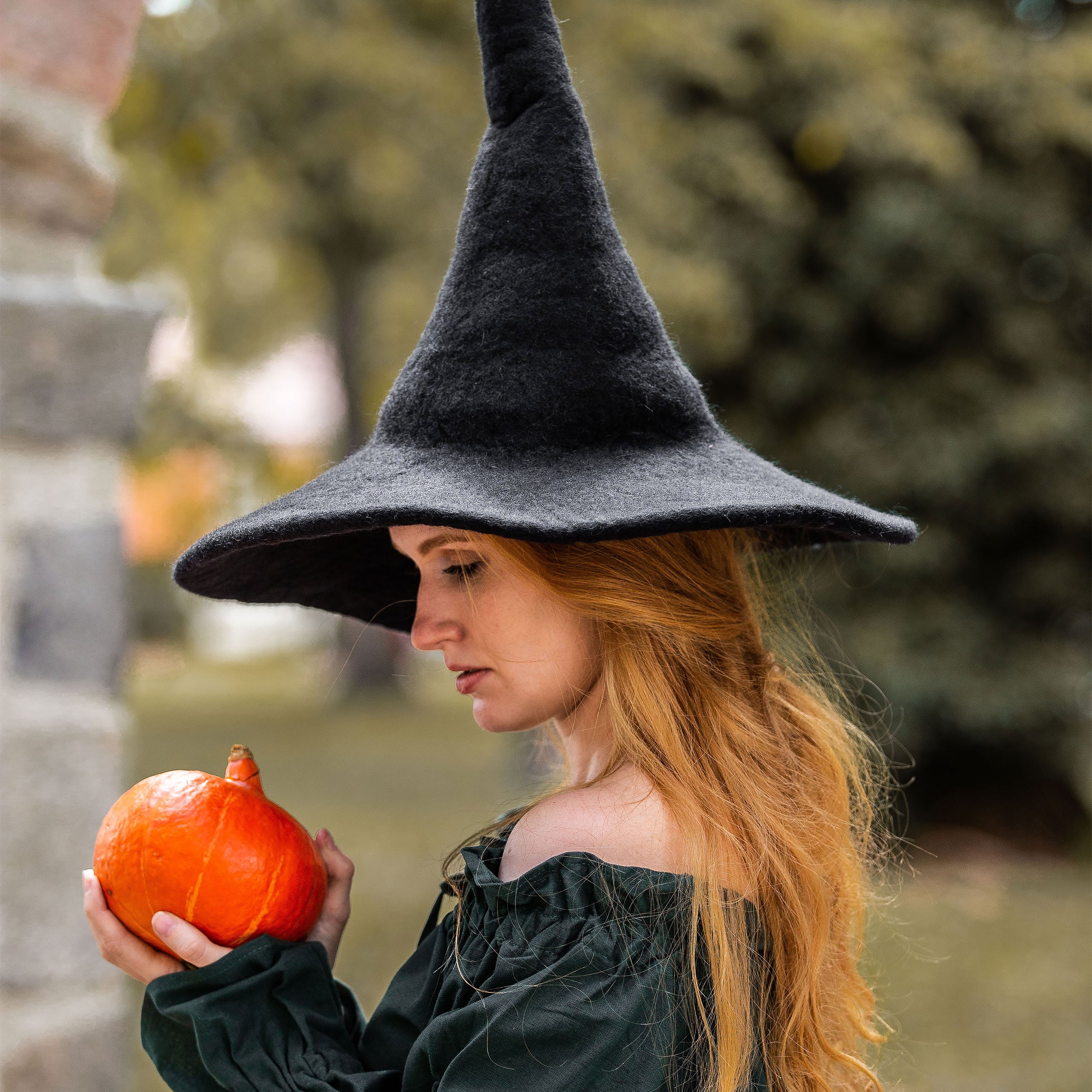 Imagen del producto Sombrero puntiagudo medieval Agata negro