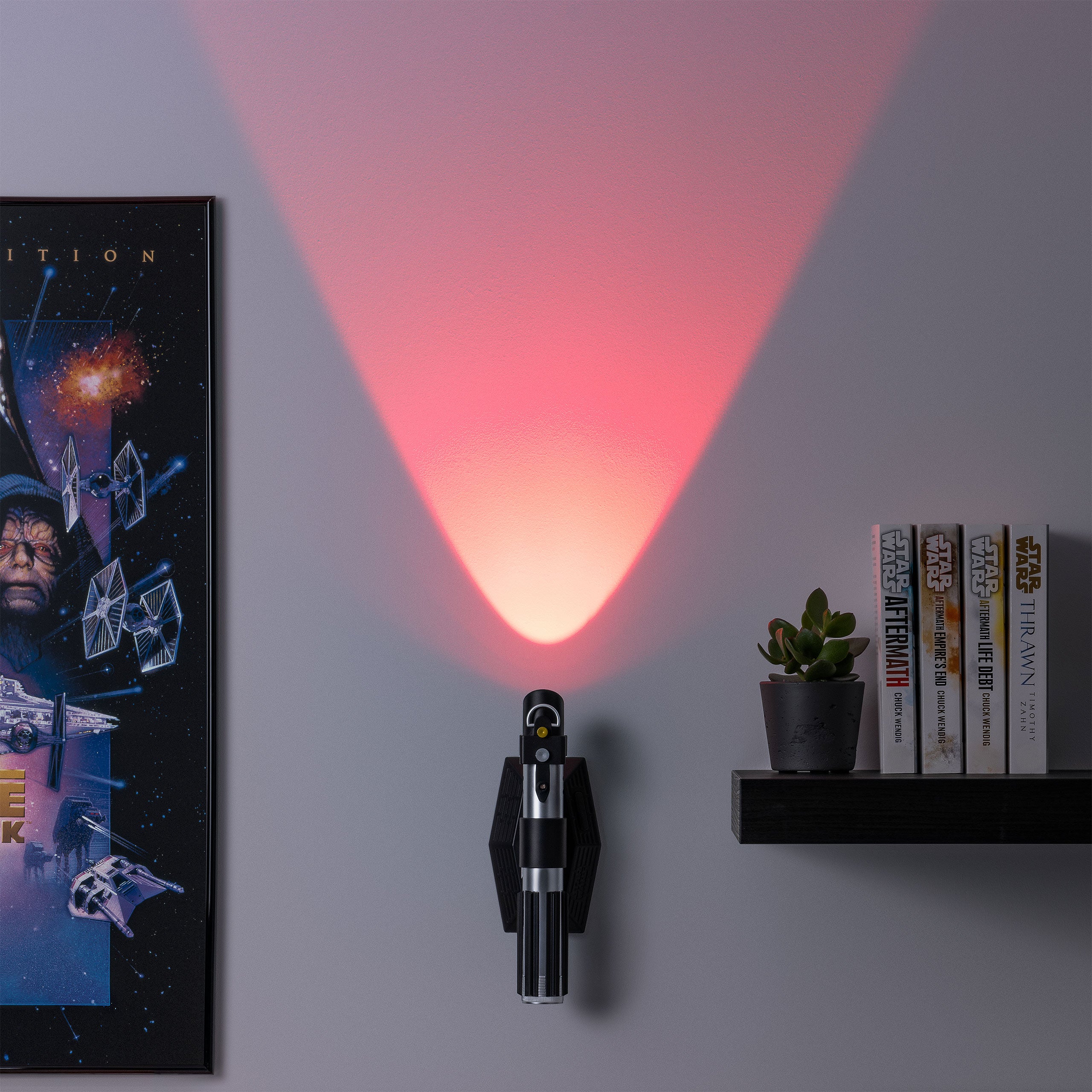 Imagen del producto Star Wars - Lámpara de pared LED de sable láser con sonido