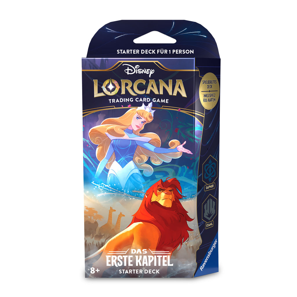 Imagen del producto Disney Lorcana Zafiro y Acero Starter Set - El Primer Capítulo Trading Card Game