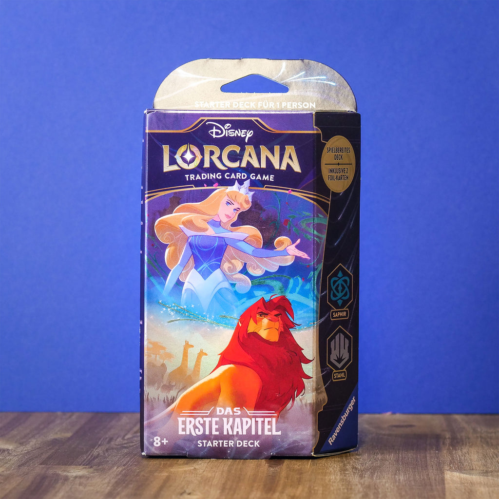 Imagen del producto Disney Lorcana Zafiro y Acero Starter Set - El Primer Capítulo Trading Card Game