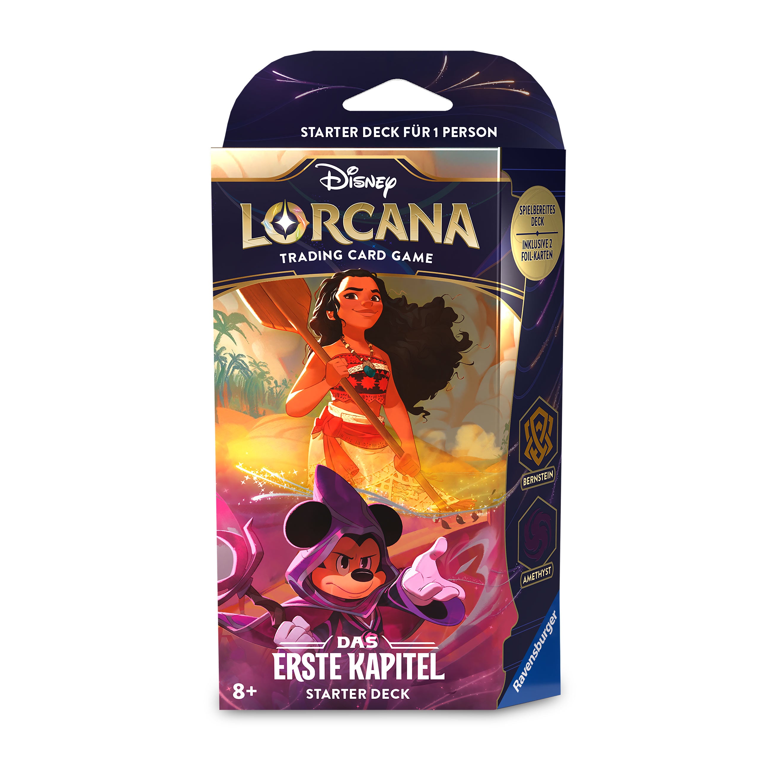 Imagen del producto Disney Lorcana Ámbar y Amatista Starter Set - El primer capítulo del juego de cartas coleccionables