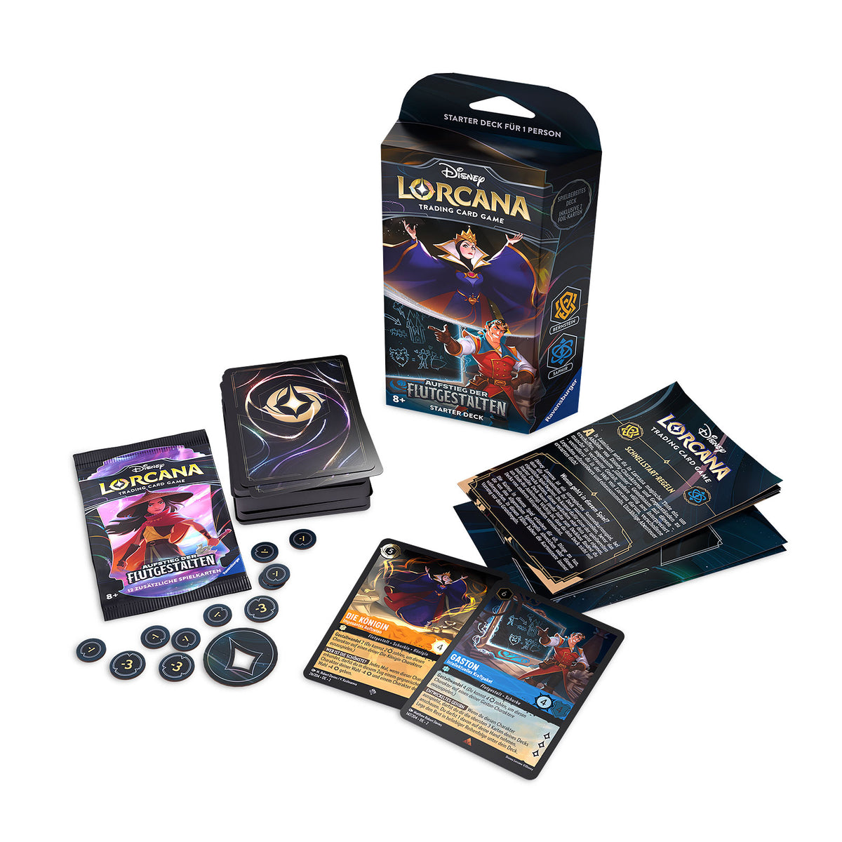 Imagen del producto Disney Lorcana Ámbar y Zafiro Starter Set - Ascenso de los Cambiaformas Trading Card Game