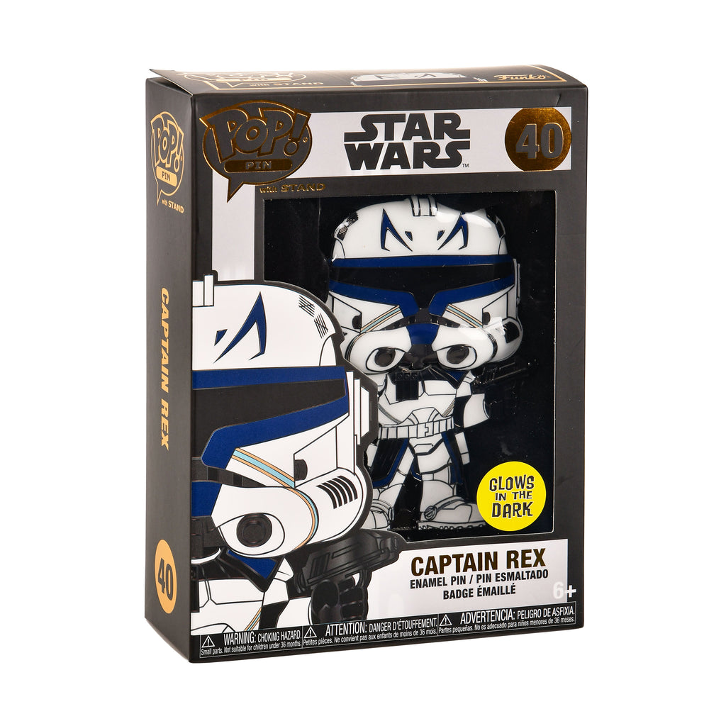 Imagen del producto Star Wars The Clone Wars - Capitán Rex Glow in the Dark Funko Pop Pin 10 cm