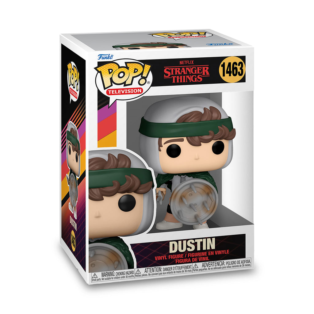 Imagen del producto Stranger Things - Dustin con escudo figura Funko Pop!