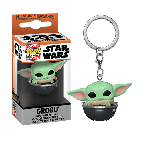 Imagen del producto Grogu en el cochecito Funko Pop Llavero - Star Wars The Mandalorian