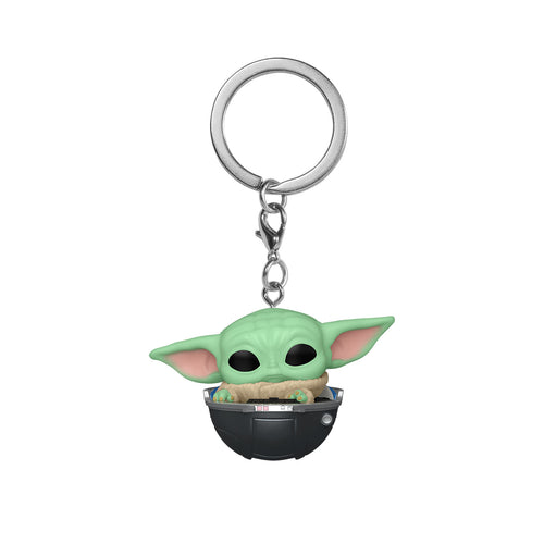 Imagen del producto Grogu en el cochecito Funko Pop Llavero - Star Wars The Mandalorian