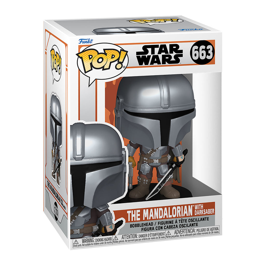 Imagen del producto Figura Funko Pop de Mandalorian con cabeza oscilante - Star Wars The Mandalorian