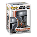 Imagen del producto Figura Funko Pop de Mandalorian con cabeza oscilante - Star Wars The Mandalorian
