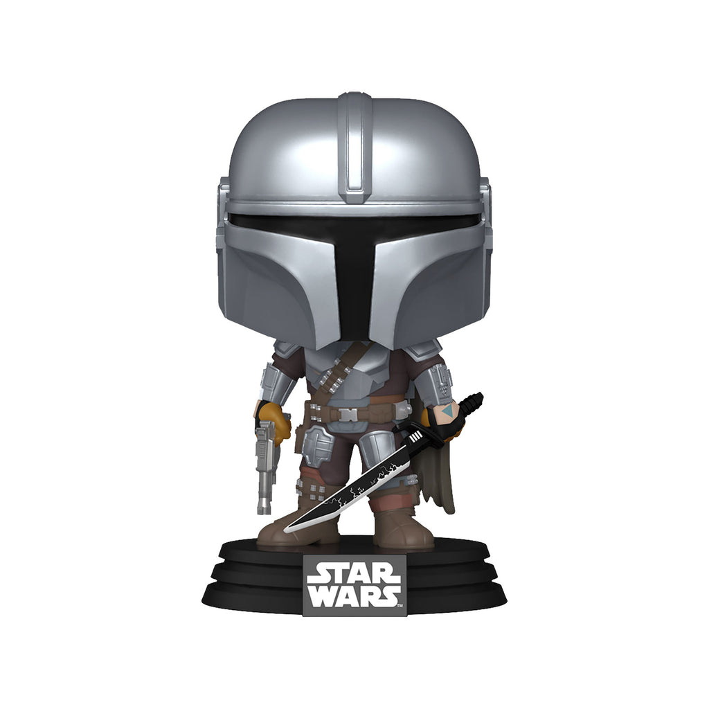Imagen del producto Figura Funko Pop de Mandalorian con cabeza oscilante - Star Wars The Mandalorian