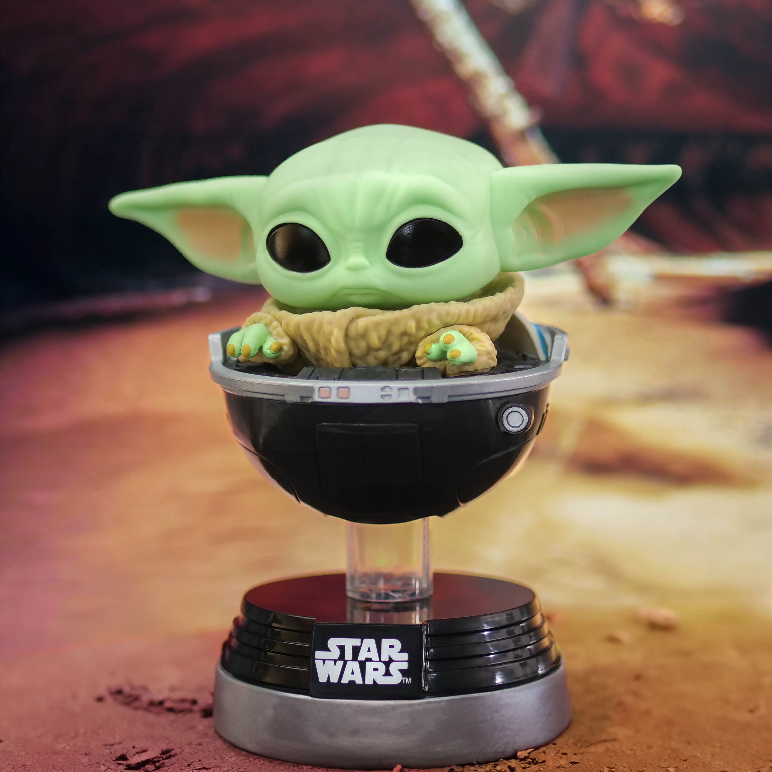 Product image Grogu in Stroller Funko Pop Bobblehead Figure - Star Wars The Mandalorian