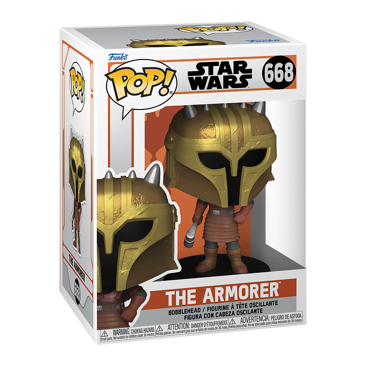 Imagen del producto Figura Funko Pop de The Armorer con cabeza oscilante - Star Wars The Mandalorian