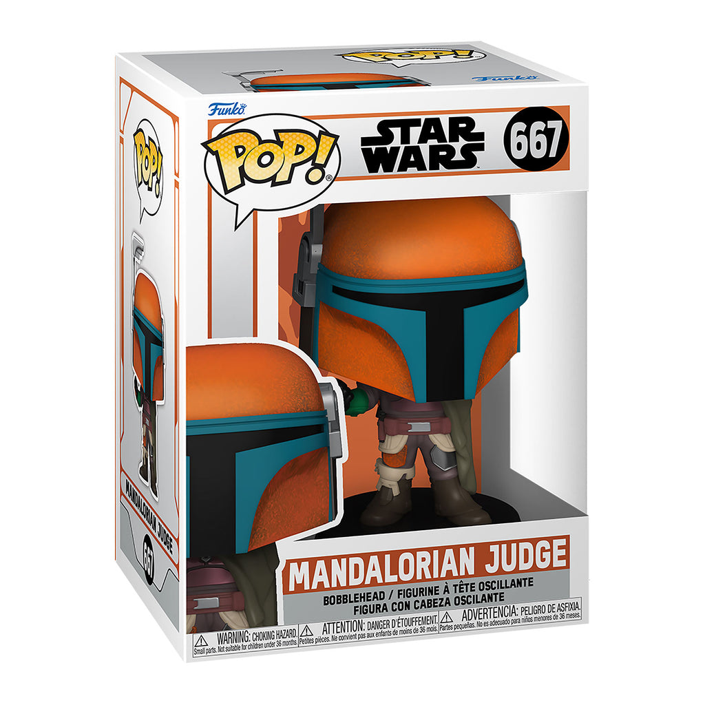 Imagen del producto Figura Funko Pop de The Judge con cabeza oscilante - Star Wars The Mandalorian