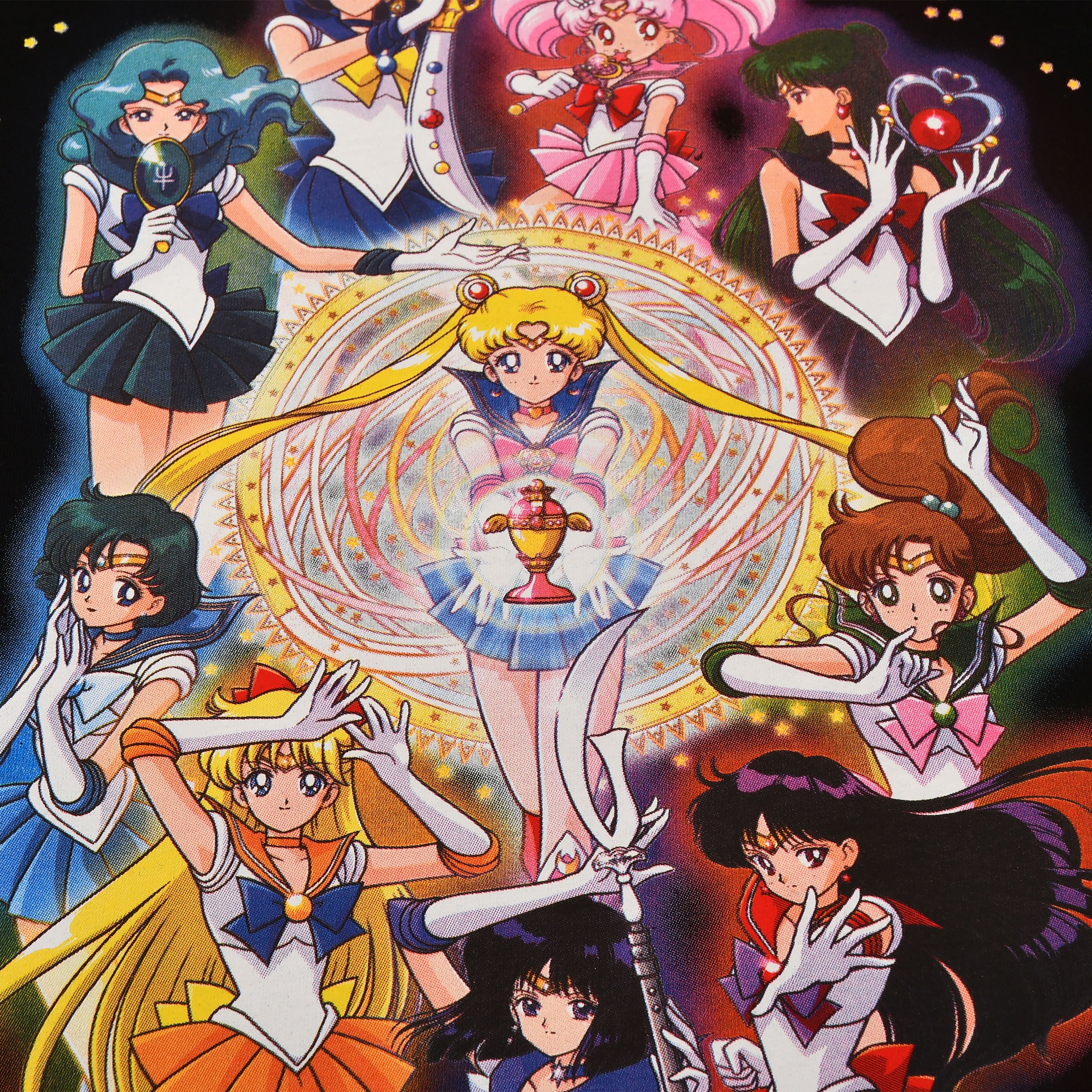 Imagen del producto Sailor Moon - Camiseta negra de la tripulación