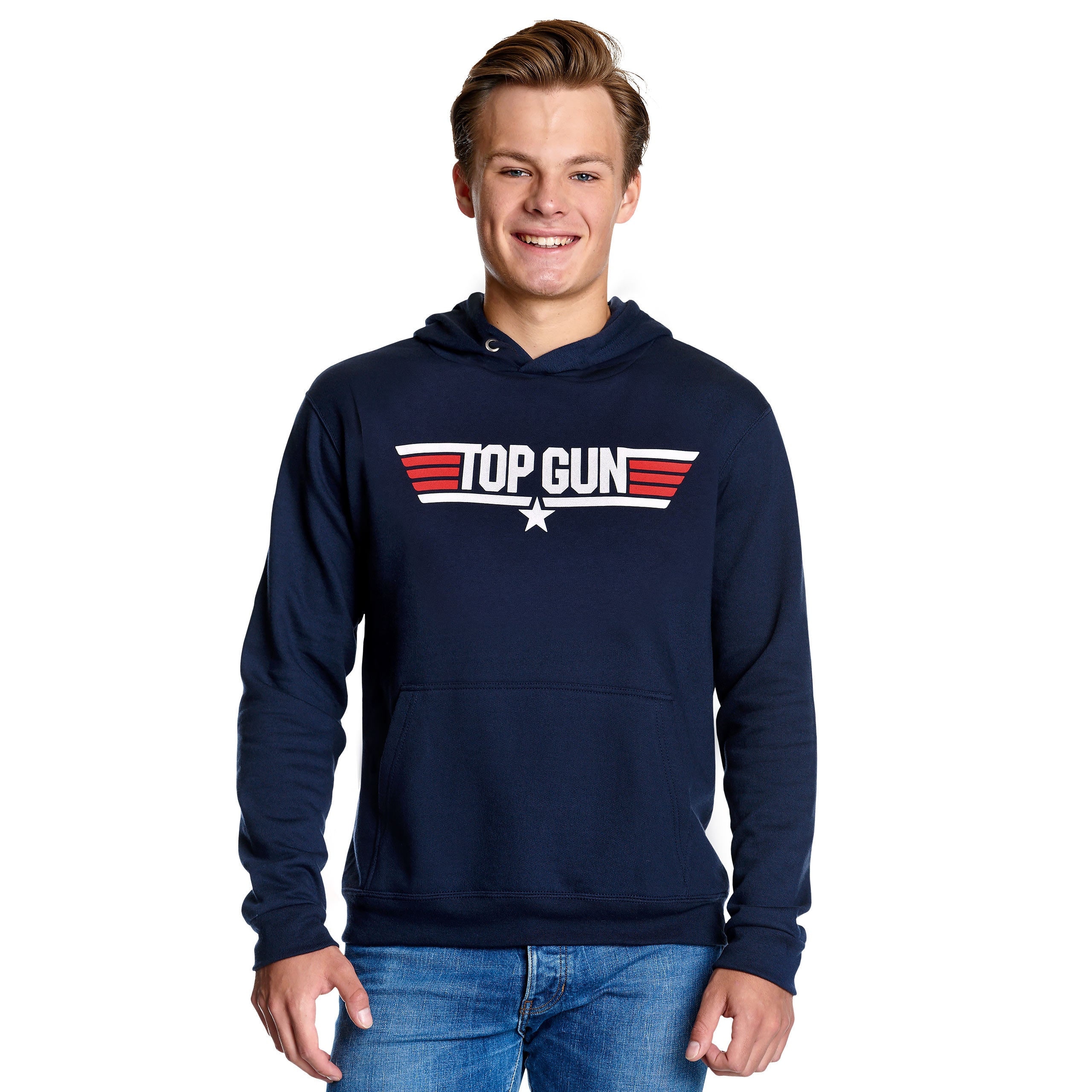 Imagen del producto Top Gun - Sudadera con capucha azul con logo