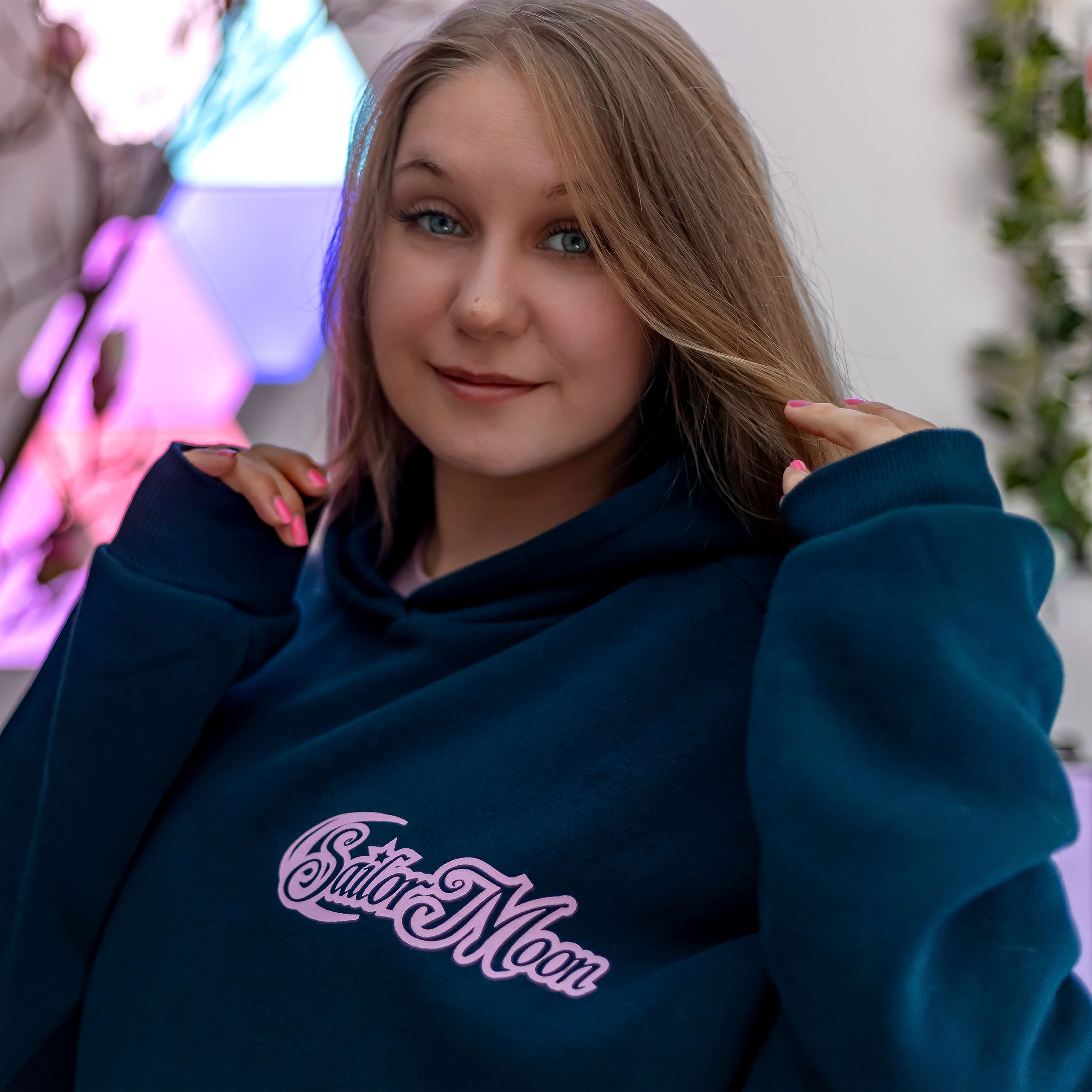 Imagen del producto Sailor Moon - Sudadera con capucha azul silueta