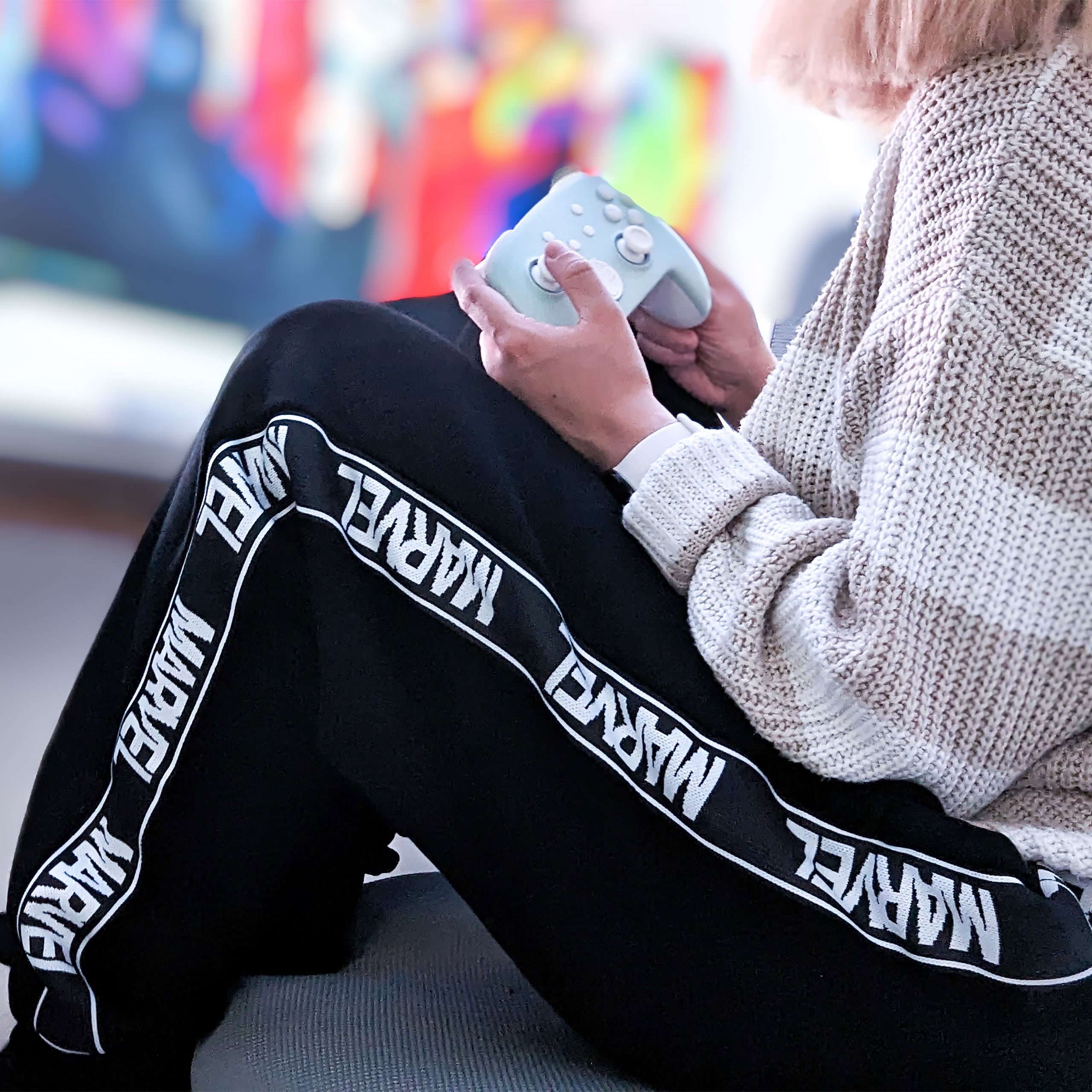 Imagen del producto Marvel - Pantalones de sudadera con logo negro