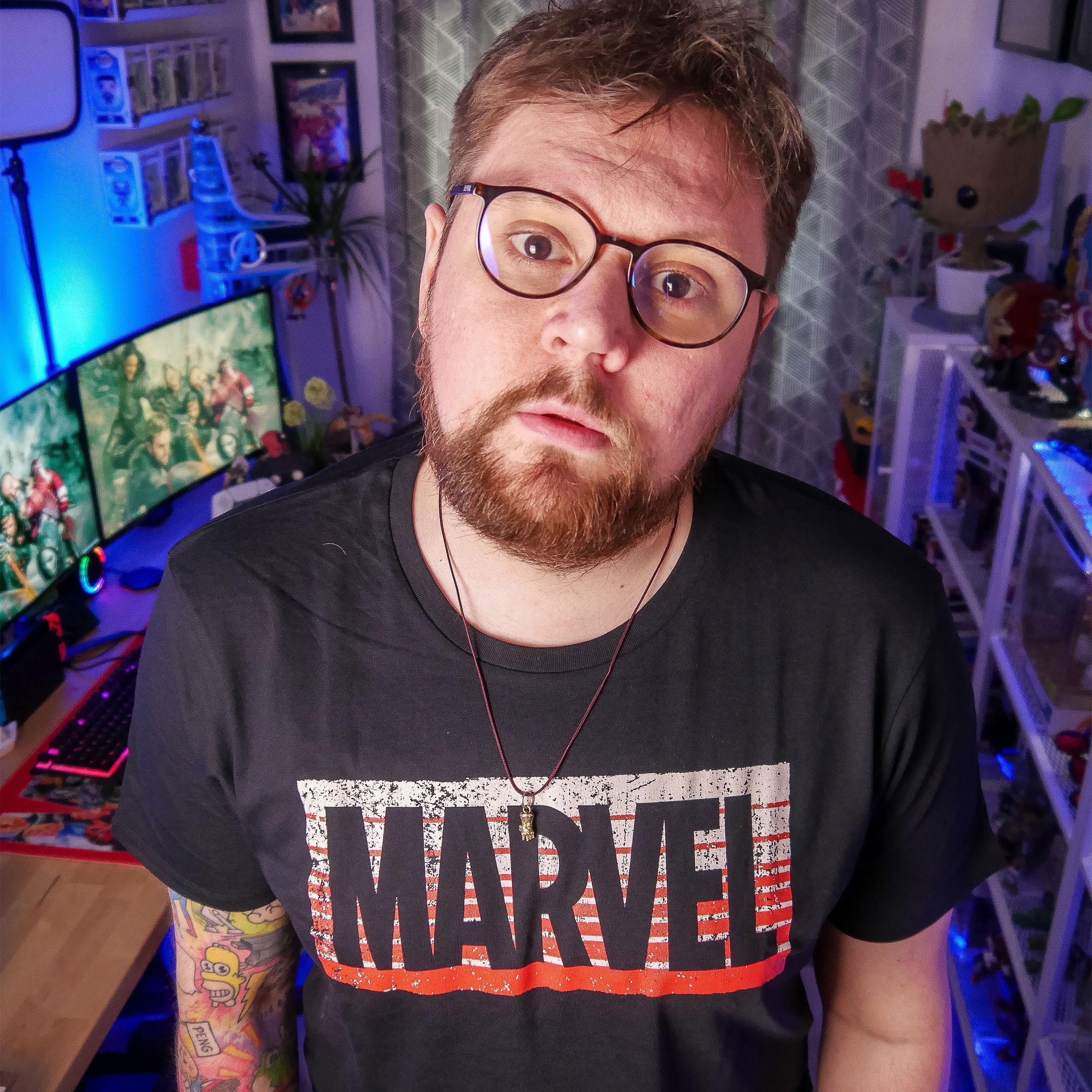 Imagen del producto Marvel - Camiseta negra con logo de Guardians