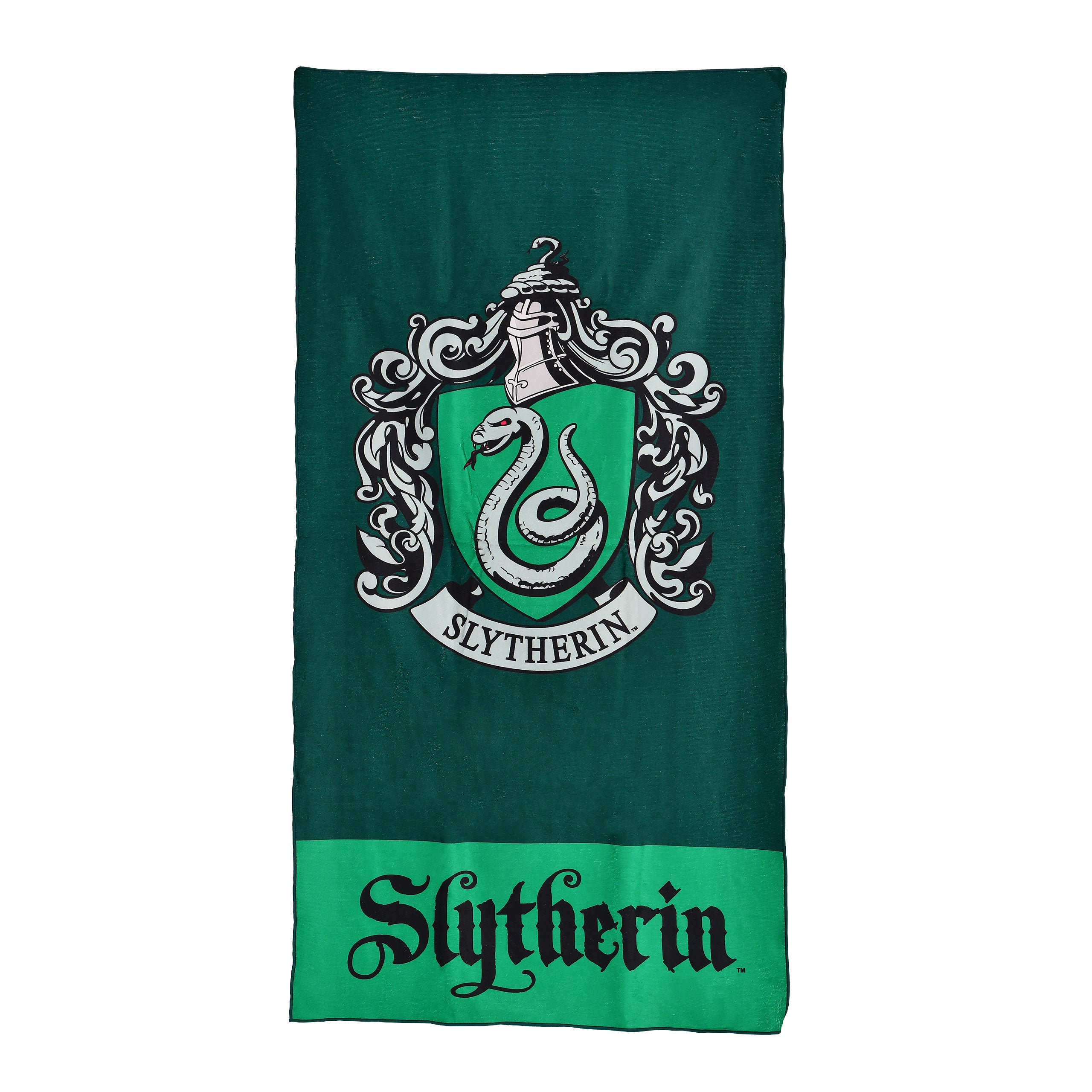 Imagen del producto Toalla de baño verde con escudo de Slytherin - Harry Potter