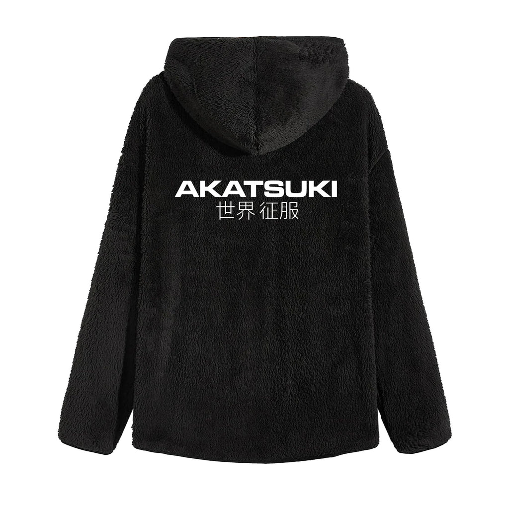 Product image Naruto - Akatsuki Plush Hoodie Jacket Black