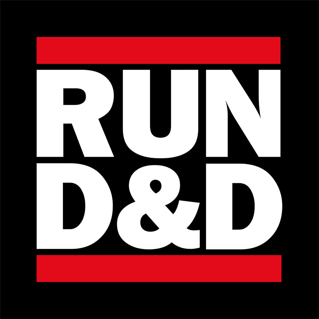 Imagen del producto Camiseta Run D&D negra para fans de Dungeons & Dragons
