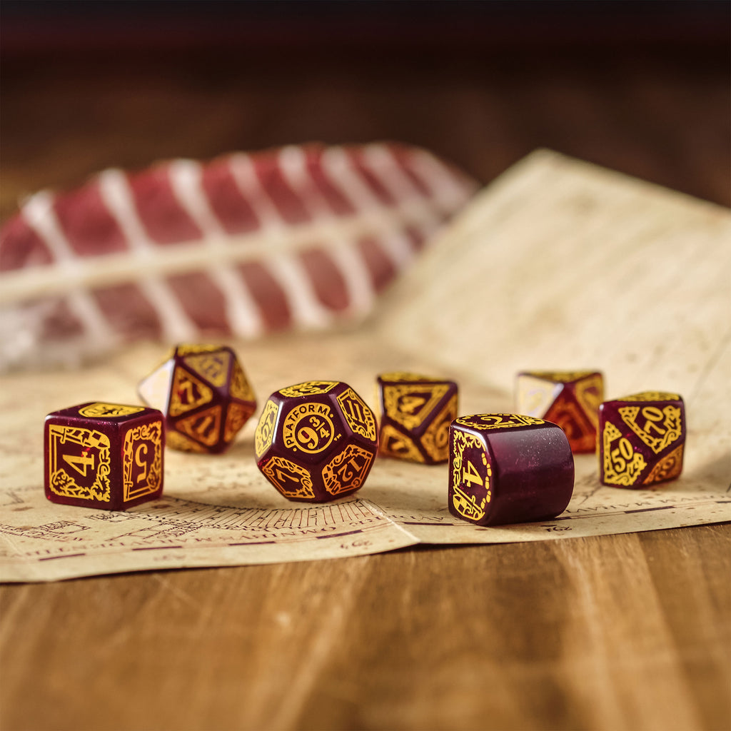 Imagen del producto Harry Potter - Juego de dados RPG Gryffindor 7 piezas rojo